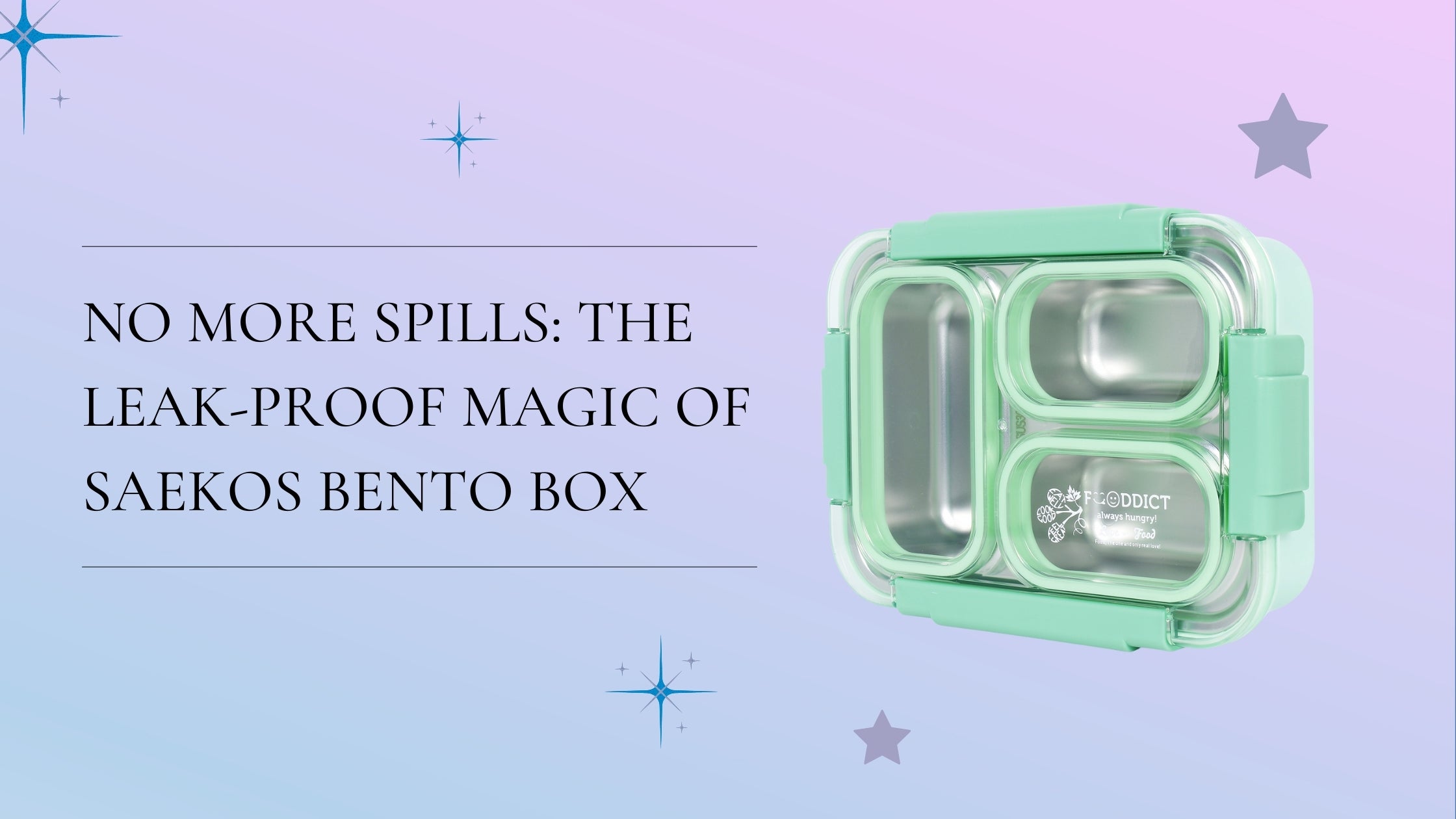 No More Spills: The Leak-Proof Magic of Saekos Bento Box