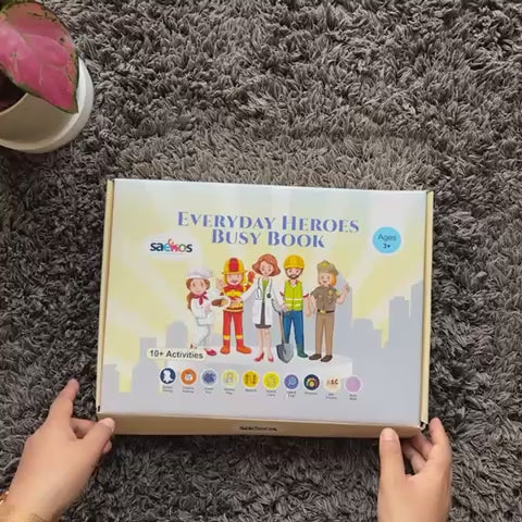 Saekos Everyday Heroes Busy Book – activity page video preview